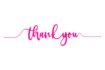 THANK YOU! black vector calligraphy banner