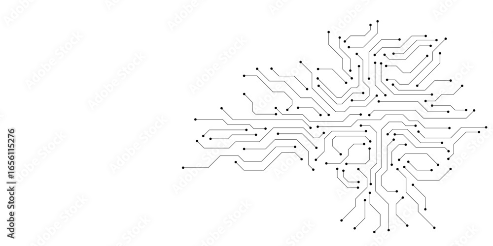Poster circuit board digital abstract background. motherboard technology texture design. ai semiconductor a