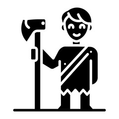 Neanderthal Man Icon