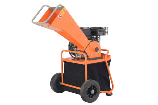 branch shredder isolated on white background