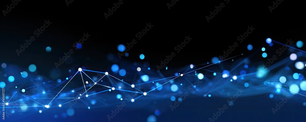 Aufkleber digital network art in futuristic virtual environments illuminating abstract graphic design concepts