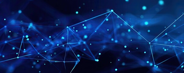 Illuminated Virtual Space Background Design Abstract Viewpoint of a Digital Network Environment