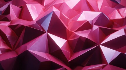 Obraz premium Abstract Pink And Red Geometric Pattern