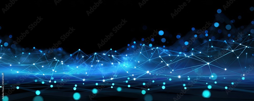 Aufkleber digital action abstract virtual space background art futuristic environment wide view technology con