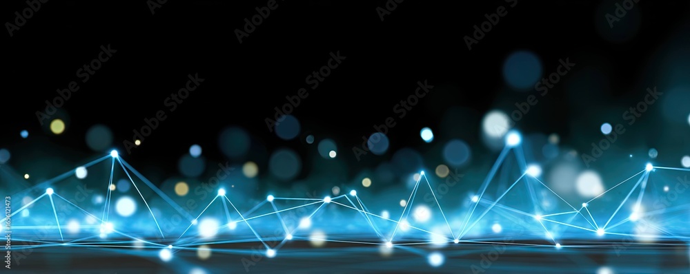 Aufkleber digital network visualization virtual space graphic design abstract environment futuristic concept
