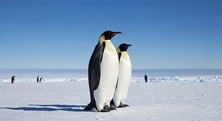 Fototapeta premium Emperor Penguins on Ice