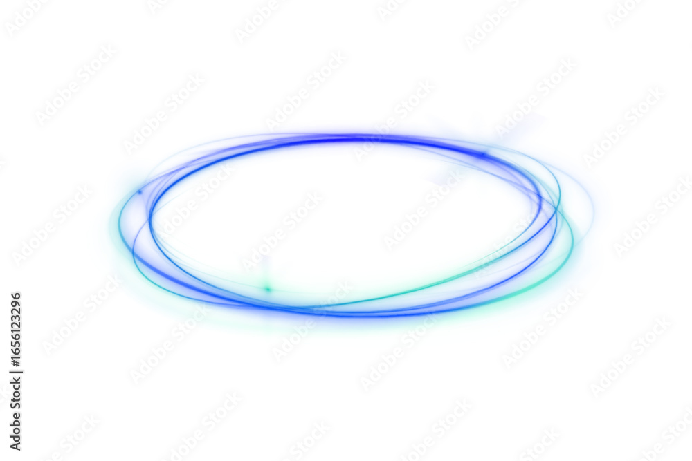 Poster swirl neon sparkle blue light line abstract ellipse effect background circle circular design digital