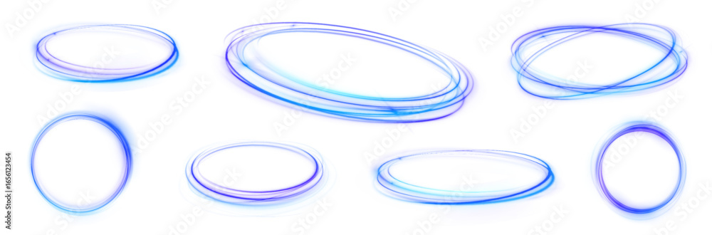 Poster line speed swirl blue light shine abstract ellipse effect background circle circular design digital 