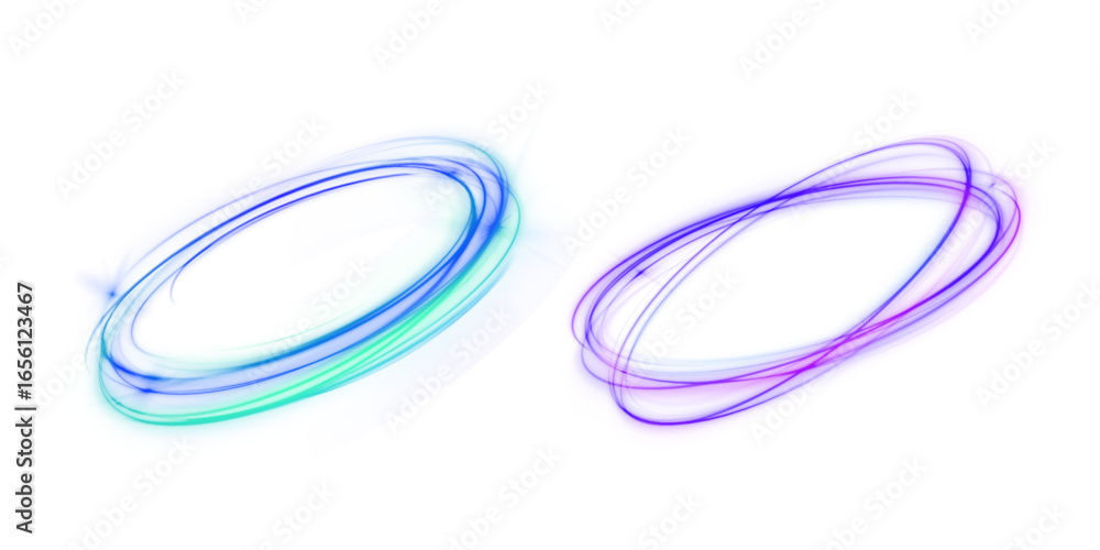 Poster abstract swirl blue light line shine speed ellipse effect background circle circular design digital 