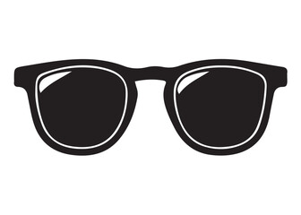 sunglasses logo silhouette vector, different style silhouette vector logo illustration, black eyeglasses logo silhouettes vector on white background