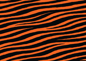 Abstract tiger stripes pattern design, vector illustration background. wildlife fur skin design illustration.