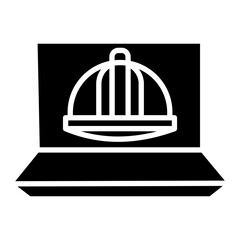 Fototapeta premium Engineering Laptop Icon