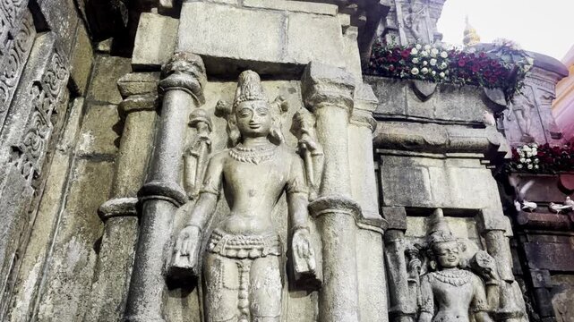 Sculpture of stone outside the Kamakhya Temple Guwahati Assam,North East 