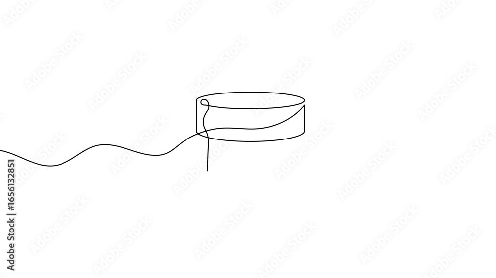 Aufkleber animation of a single line drawing of a chair. continuous contour movement of a chair. continuous vi