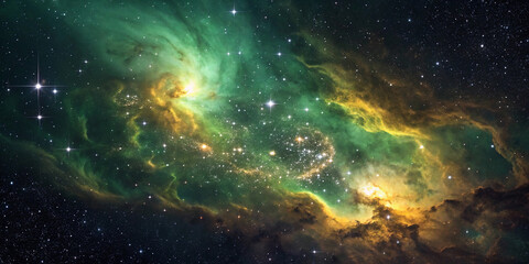 A high-quality image of a colorful nebula, capturing the beauty and mystery of the universe.