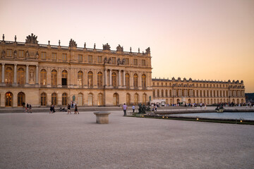 coucher de soleil, Château de Versailles, Yvelines, 78, France