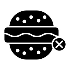 No Fast Food Icon