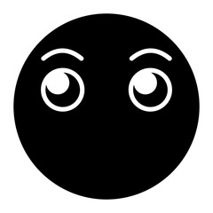 Fototapeta premium Face Without Mouth Icon