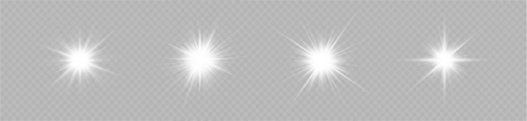 Sparkle illumination glow light white star burst flare bright transparent effect ray radiance shine shiny overlay graphic