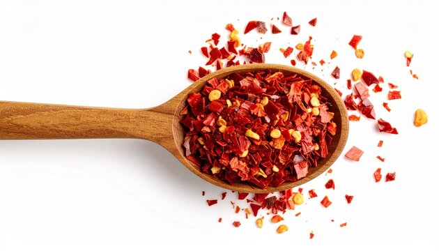 Spicy chili red pepper flakes, c 124670 brp