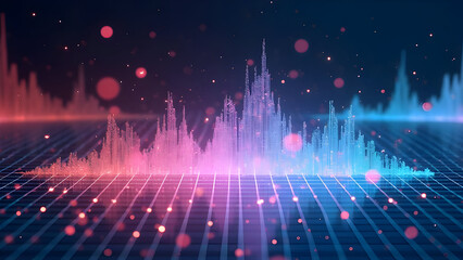 Holographic 3D Scatter Plots on Luminous Grid