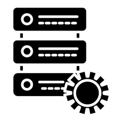 Fototapeta premium Data Management Icon