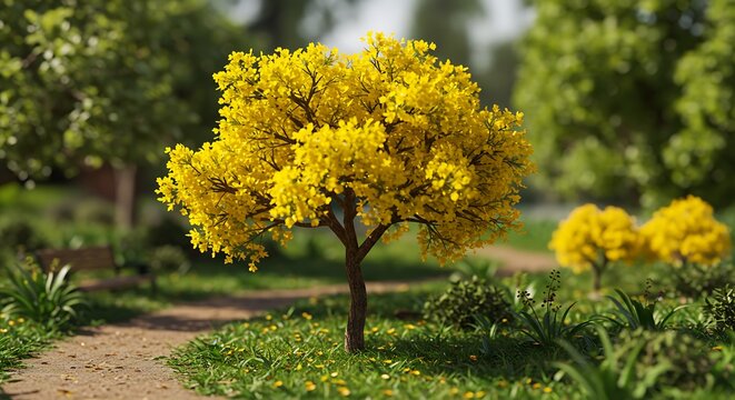 黄金の樹、春の息吹