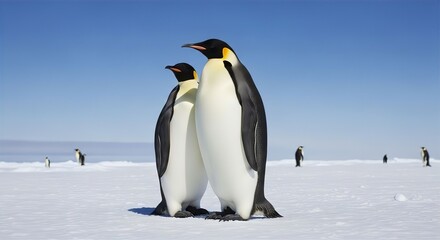 Fototapeta premium Emperor Penguins on Ice