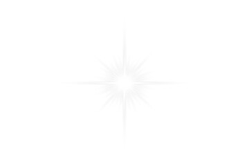 Transparent realistic glowing shiny star burst rays diamond sparkle bright flare flash sunlight ray beam shine effect sparkle light isolated background