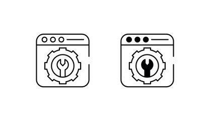 Build icon design with white background stock illustration