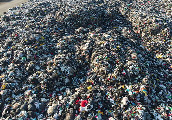 Landfill Waste Pile  Environmental Pollution, Garbage, Trash, Rubbish, Recycling, Waste Management, Hazardous Waste.