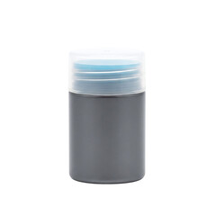 Grey travel-size cosmetic container or jar