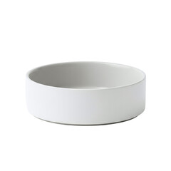 Modern white ceramic pet or food bowl