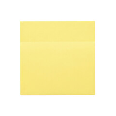 Blank yellow sticky note for a reminder