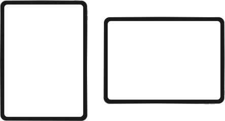 Obraz premium Vector tablet mockup with blank screen for digital design and app template illustration-tablet pc with blank screen