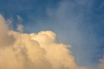 夏の空　夕暮れの時の空と雲53