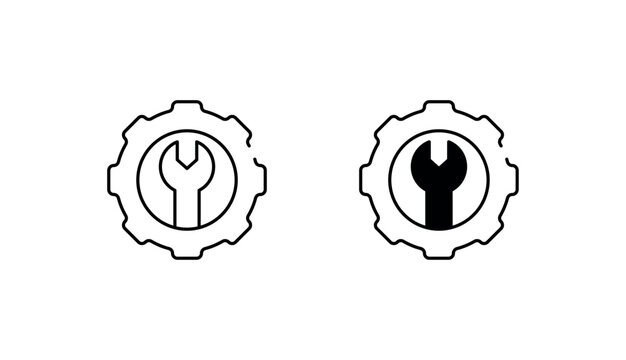 Tuning icon design with white background stock illustration