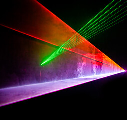 futuristic lights. Cyberpunk background. Abstract lasers  glowing lines  neon lights  abstract...