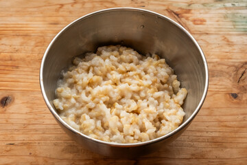 玄米粥　typical Japanese rice dish (porridge)