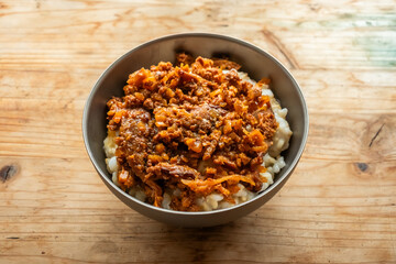 玄米粥　typical Japanese rice dish (porridge)