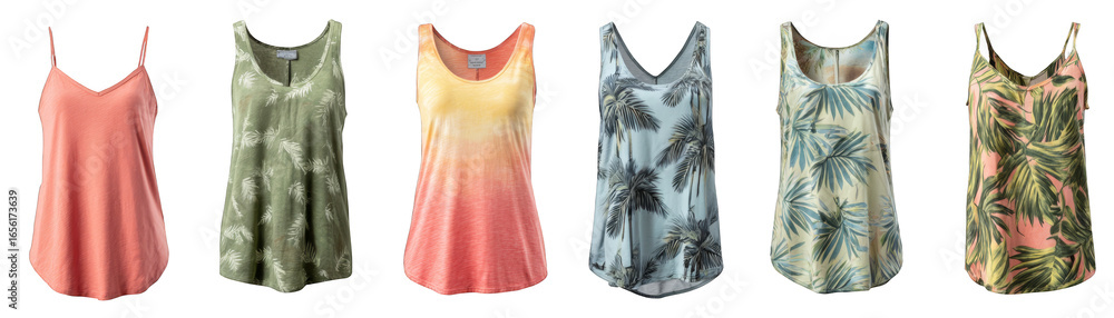 Poster a beautiful collection of elegant women's dresses hanging in a neat row showcasing various styles fa
