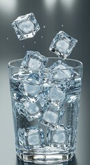 氷の躍動：透明な一瞬