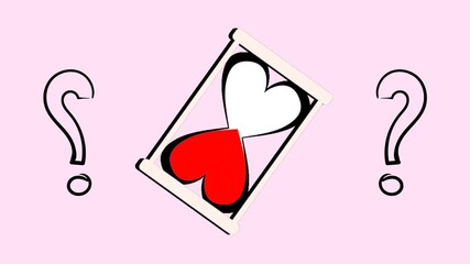 Love timer count down animated video, love purpose heart timer gif, love counting, love in process clip - Powered by Adobe