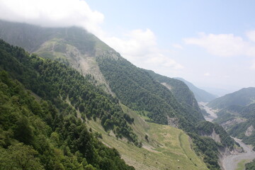 Naklejka premium view from the top of the mountain