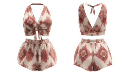 Enigmatic portrait of a solitary woman gracefully poised within an endless repeating conceptual room a surreal architectural space that echoes into infinity creating a feeling of wonder.