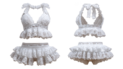 A beautifully crafted sleeveless white dress featuring an intricate black and white geometric pattern perfect for a summer day or an elegant evening event.