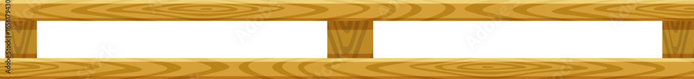 Poster wooden frame with transparent checkered background creating an empty space for custom content, ideal