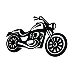 Fototapeta premium Motorcycle, Vector illustration of colorful scooters on a white background