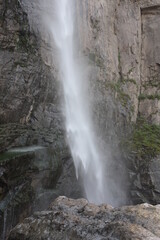 waterfall in the mountains