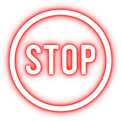 Stop Sign for Traffic and Prohibition Isolated Transparent Background PNG